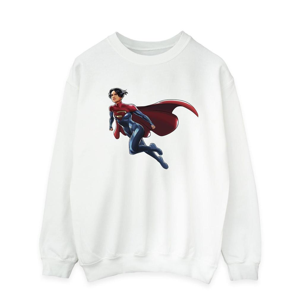 DC Comics Mens The Flash Supergirl Sweatshirt