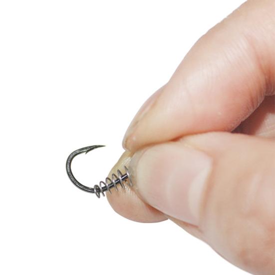 10Pcs Sharpened Carbon Steel Chub Spring Fishing Hooks