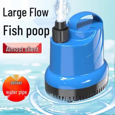 Silent Submersible Aquarium Pump with Bottom Suction & Filter