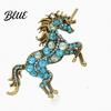Exquisite Unicorn Accessory Retro Brooch Rhinestones Inlaid Lapel Pin Artistic