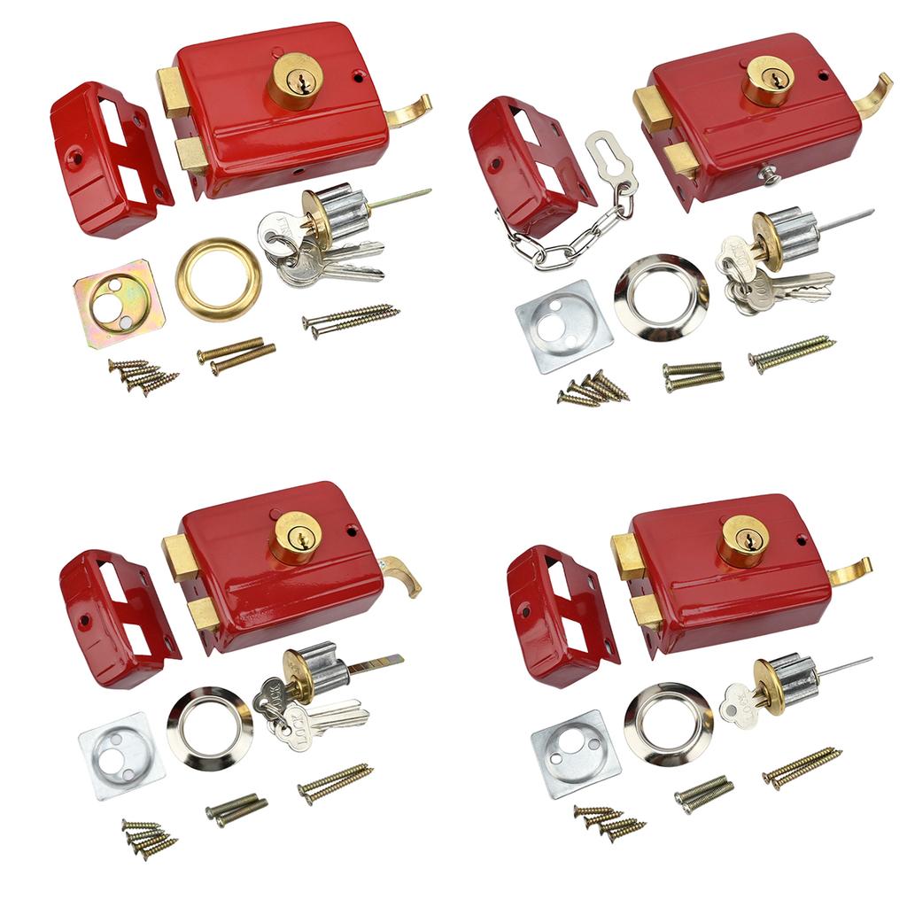 Heavy Duty Iron Door Lock Classic Designs Door Lock Protective Metal Core Door Lock Enhances Anti Pry Protections