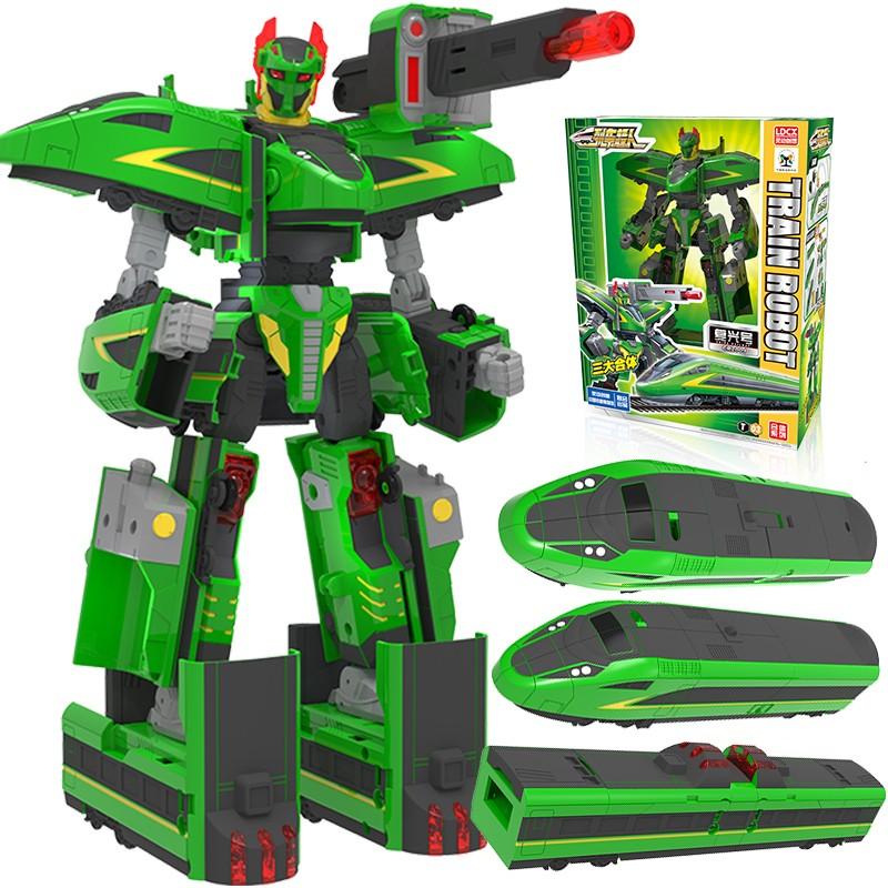 3 ÎN 1 China Cale Ferată de Mare Viteză Super Tren Robot Jucărie Transformabilă Tren Deformabil Figură de Acțiune CHSR Jucărie pentru Copii Jucării