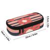 Pencil Case Printed 300D Polyester Secure Zipper with Mesh Pocket Removable Divider and Pen Slots for College and School Use