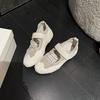 Ballet Style Hollow Breathable Velcro Women's New Fashion Versatile Casual Mary Jane Shoes