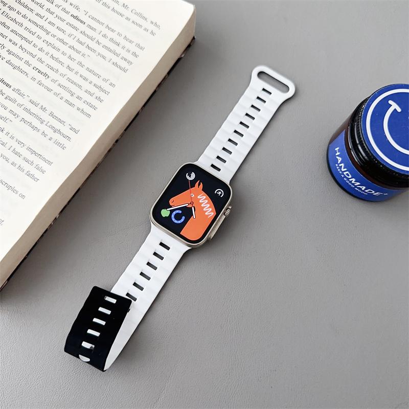 

Силиконовая петля, магнитный ремешок для Apple, ремешок для часов 44 мм, 40 мм, 45 мм, 49 мм, 41 мм, 38 мм, 42 мм, браслет iWatch series 8 3 5 4 SE 6 7 Ultra 42/44/45/49mm