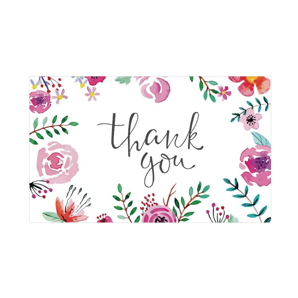 For Small Business Thank You For Your Order Appreciate Cards Handmade With Love Flower Pattern