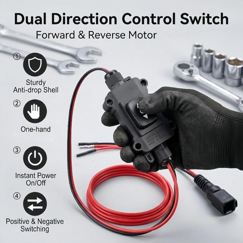 Motor Tester Electronic Brake Service Tool for Rear Brake Work with 10V - 14V Battery Input, Two-Way Motor Direction Control and Home Vehicle Care Use