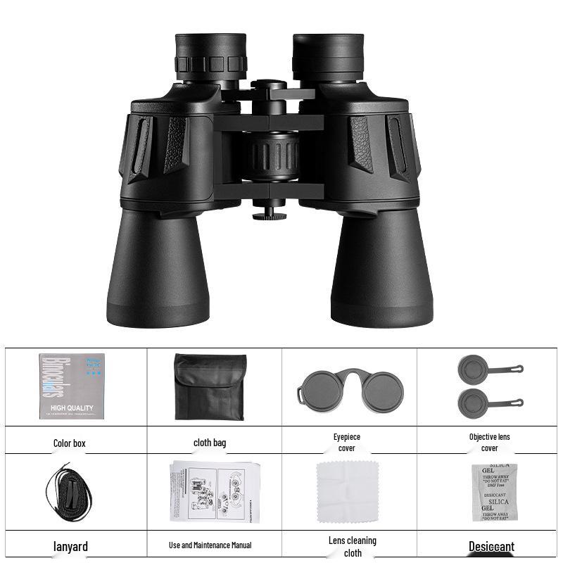 HD Professional Binoculars: High Magnification, Low Light Night Vision, Day & Night Dual Use, Handheld Rangefinder for Bee Finding