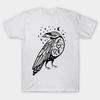 Men Black Print T-shirt Magic Crow No-Cut Transfer Paper Print Cotton Tshirt