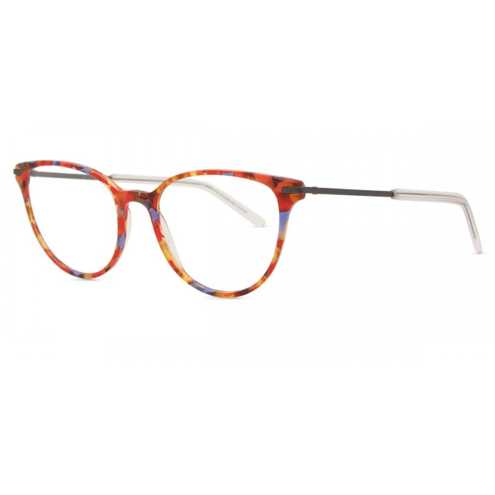 Smartbuy Collection Full Rim Oval Red Multicolor Women Eyeglasses Felize Jsi 026