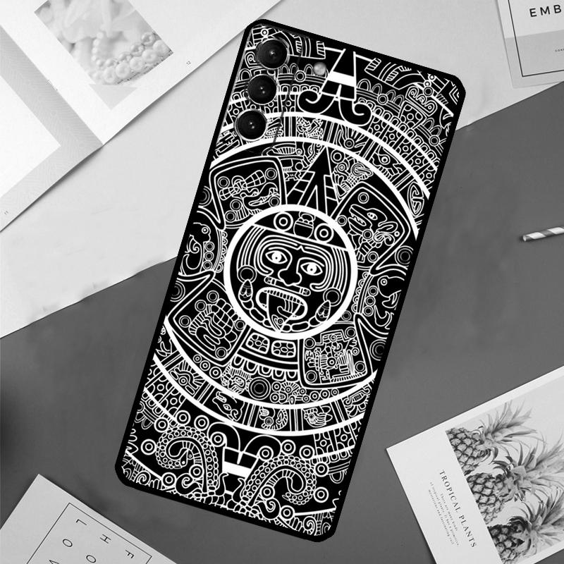 Mayan Calendar Case For Samsung Galaxy S25 Ultra S21 S22 S23 S24 Ultra S9 S10 Plus S20 FE S25 FE Back Cover