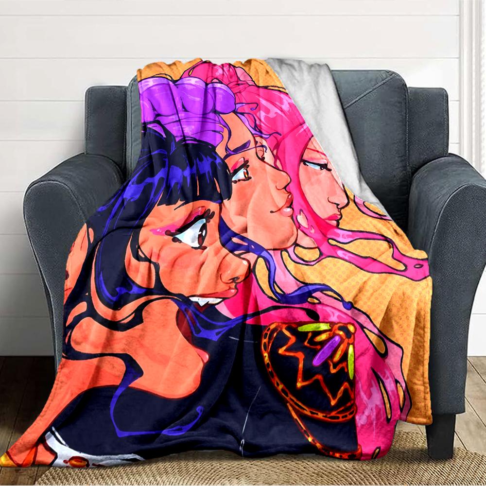 1pc KPop Demon Hunters7 Blanket, Gift, for Men and Women, Soft Blanket, Good for Sofa Bed Couch Travel, Lightweight Flannel Blanket