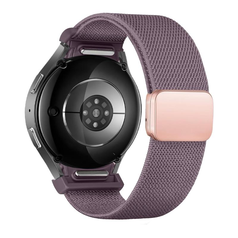 Band For Samsung Galaxy Watch 7/6/5/4/5 Pro 44mm 40mm No Gaps Magnetic Nylon sport correa bracelet Galaxy watch 6 classic Straps