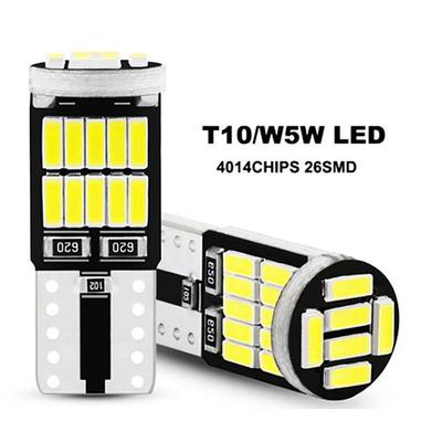 10 stücke T10 LED Canbus Lampen 4014 26SMD 6000K Fehler-Freies Innen Auto Lichter