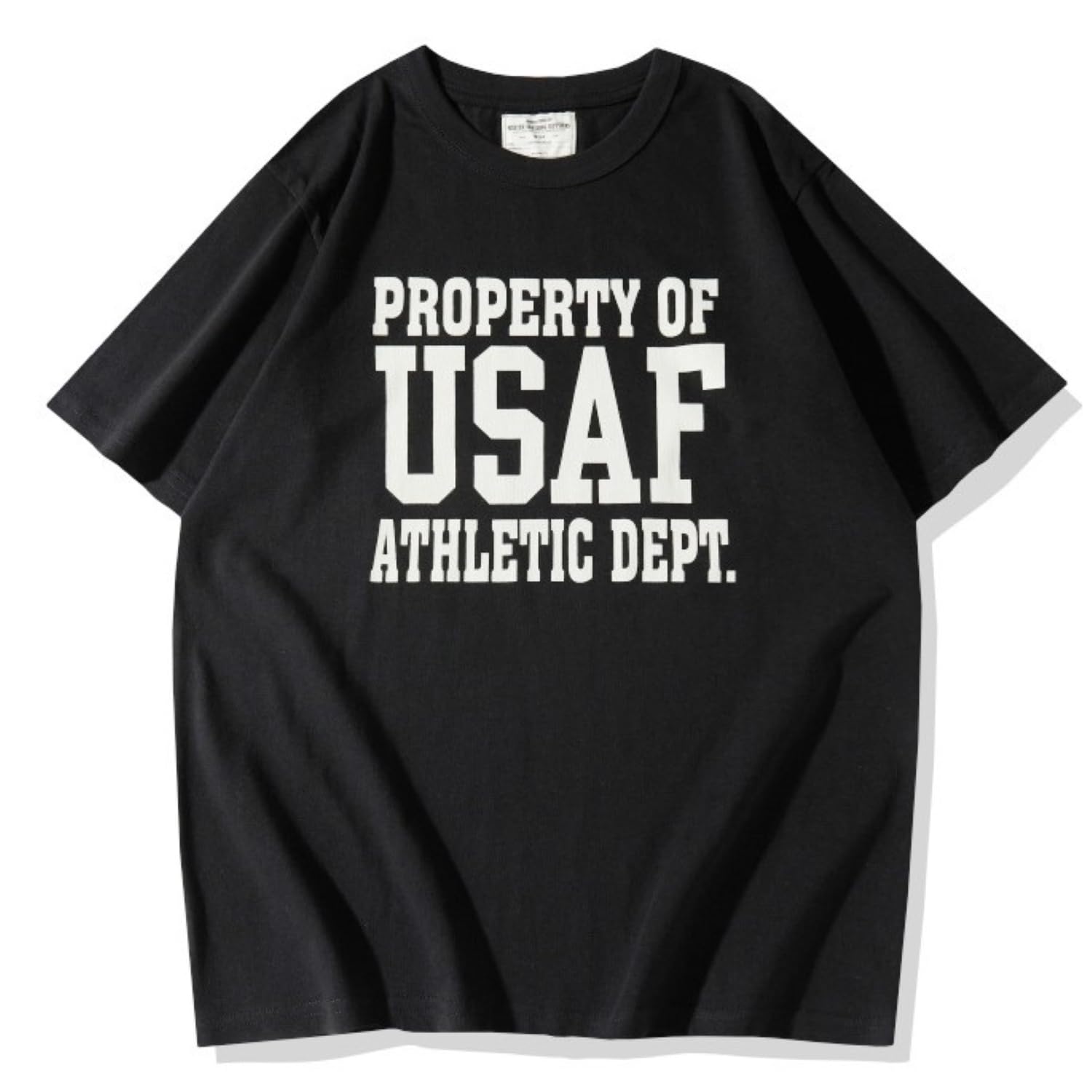 

Tsutaeru Vintage USAF Training Tee, American Vintage T-Shirt/Military Crew Neck, Men s and Women s Summer Top, Comfortable, American Casual, Spring, S