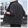 Woodpecker Men's Thickened Fleece Hoodie Jacket - Warm Stand Collar for Autumn/Winter Outdoor Sports