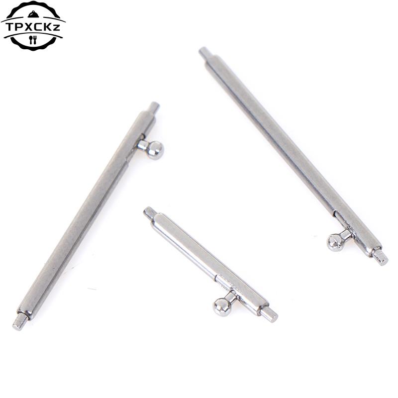 10 Stück Schnellwechsel-Federstege Edelstahl Uhrenarmband Armband Stift Steg Werkzeug Teile 12~24mm