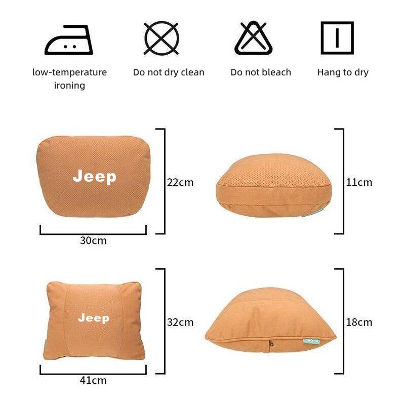 Car Interior Headrest & Lumbar Support Memory Foam Core For Jeep Grand Cherokee Wrangler JK Gladiator Compass Renegade Wagoneer AMO1