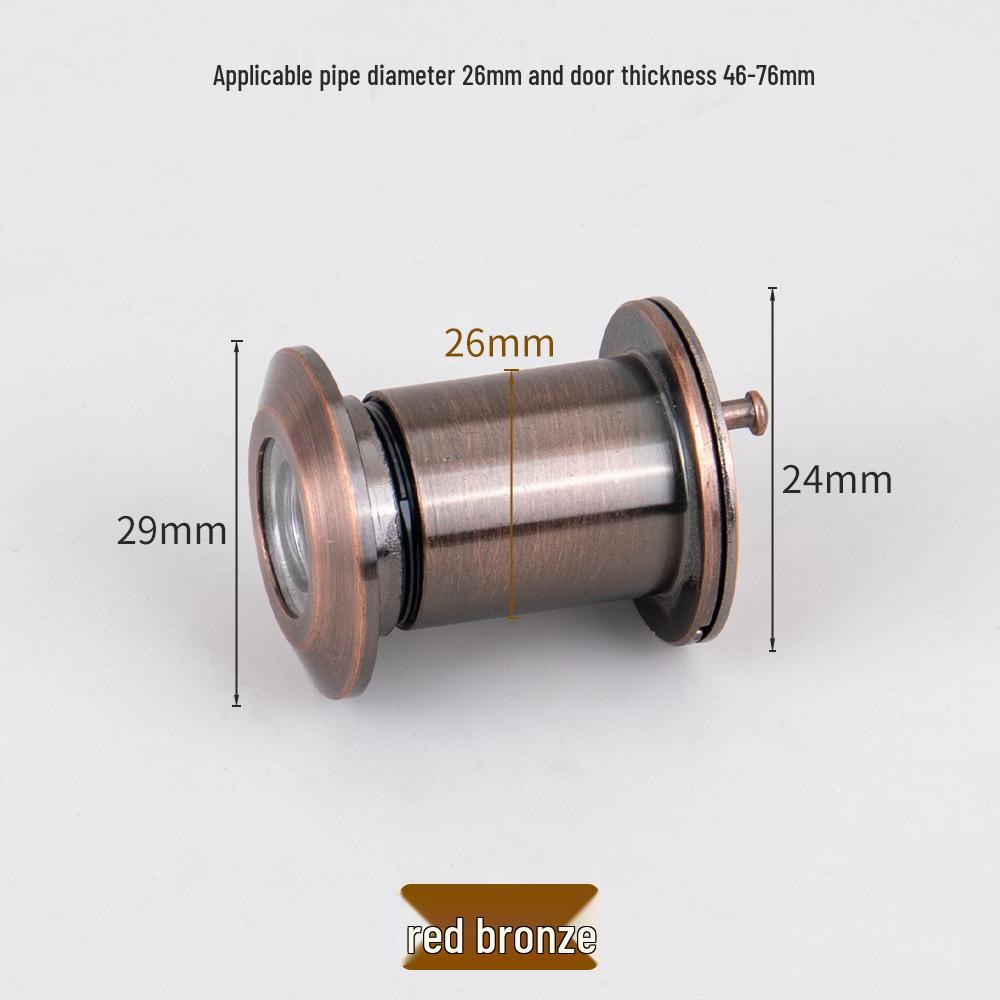 Zinc Alloy Anti-Pry HD Glass Door Peephole for Home Security