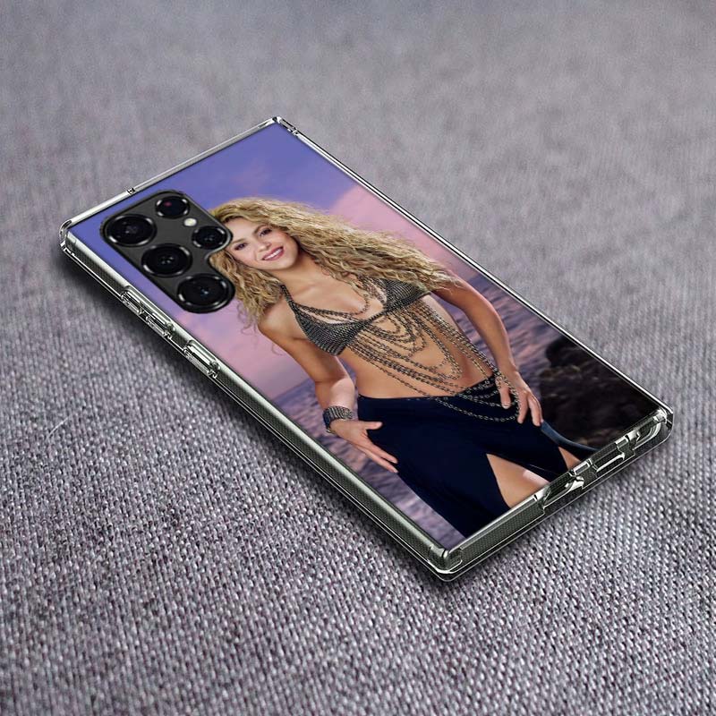 S-Shakira Singer Phone Case For Samsung Galaxy S24 S23 S21 S20 FE S22 S26 Ultra S25 Edge S10 Plus Cover Clear TPU Capa Shell Coq