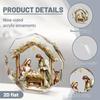 Nine-Sided Acrylic Decorative Pieces Featuring a Nativity Scene, Perfect for Desktop Decoration And As a Gift for Pastor'S Day 