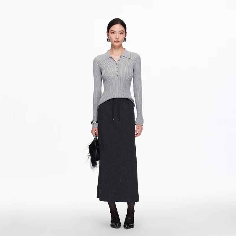 VEROMODA 2025 A/W Slim-Fit Ribbed Knit Top