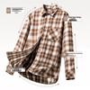 Mark Fairwhale Men's American Flannel Plaid Long Sleeve Shirt