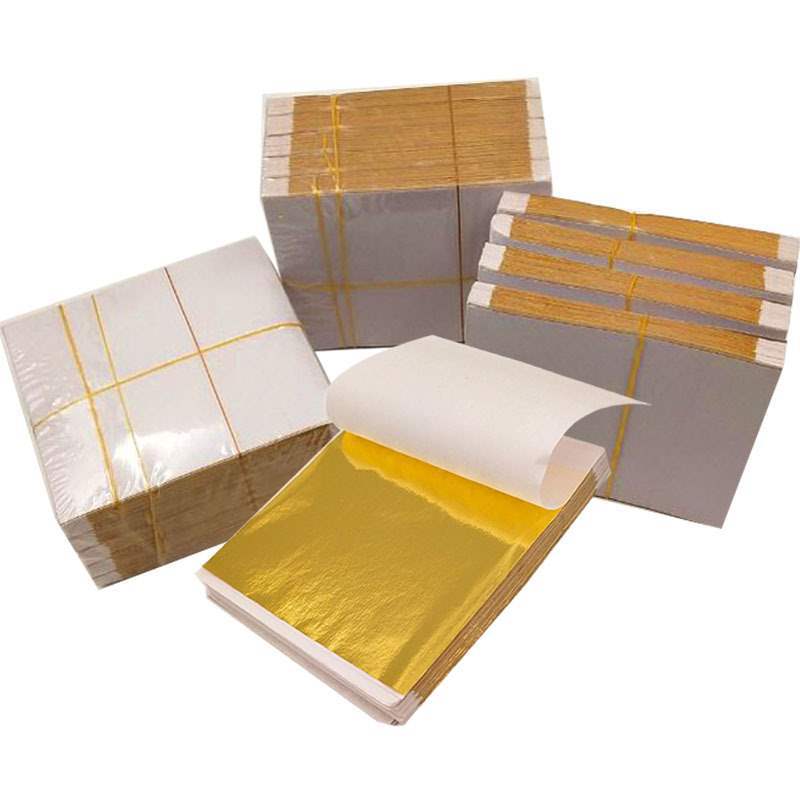 Gold Foil Paper, Silver Foil Paper, 100PCS 9 * 9cm, Used for Essential Items Such As Wedding Decoration, Kitchen Home Decoration, Nail Decoration