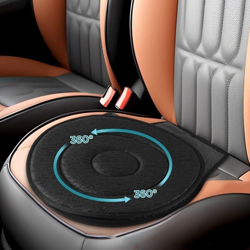 360 Degree Rotating Auto Mounted Seat Cushions Breathable Movable Seat Cushions Car Seat Pad