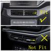 Central Control Middle Air AC Vent Outlet Frame Decoration Trim Cover Accessories For Volkswagen VW T-cross Tcross 2018 -