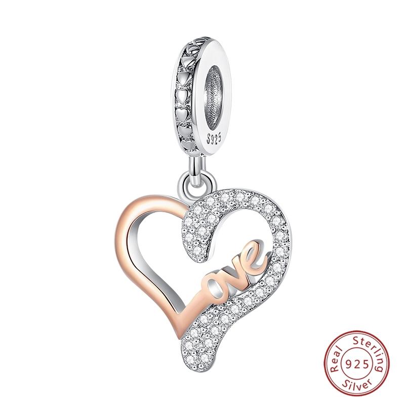 Original Copper Charms Beads Pendants Warm Family & Sunflower Heart Suitable For 3Mm Bracelets Diy Jewelry Making