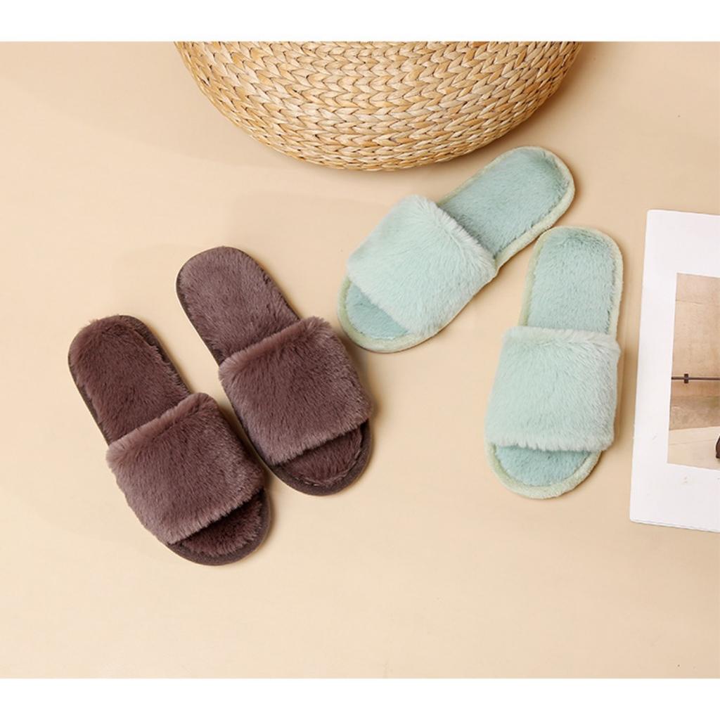 Mao Mao Slippers, Women's Shoes, Outerwear Shoes, Cotton Slippers, Thermal Shoes, Casual Slippers, Breathable, Cotton Shoes