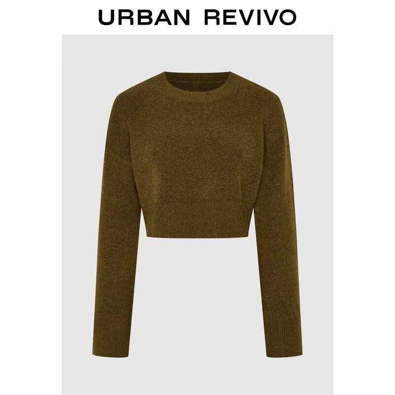 

Женский вязаный свитер UR свободного кроя с круглым вырезом S