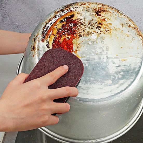 2/3/5Pcs Dishwashing Sponge Heavy Duty Thick Sturdy Foam Pads Kitchen Bathroom Floors Stains Grease Cleaner