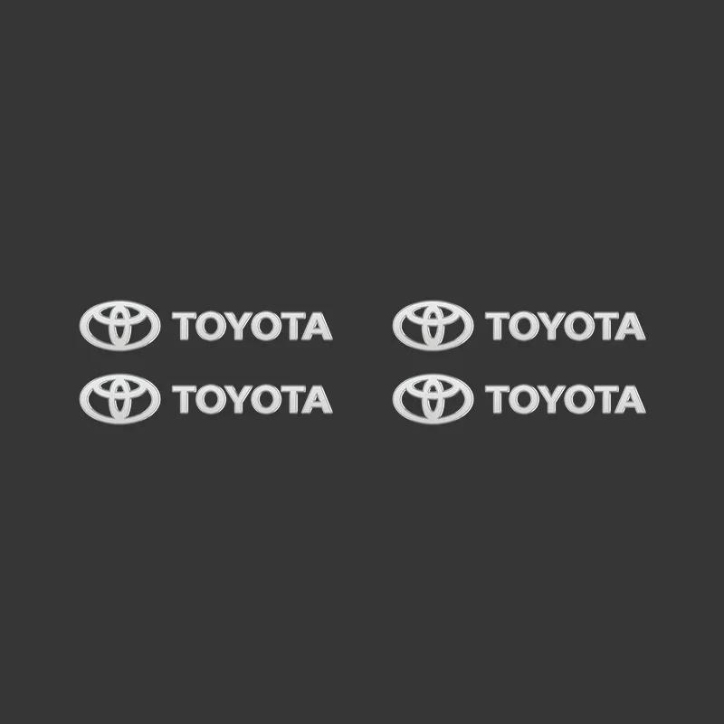 3D Metal Car Interior Decorative Badge Emblem Sticker for Toyota Camry Corolla Prado Hilux Yaris Supra Fortuner Auto Accessories