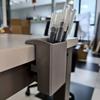 Easy Installation Clip-On Pencil Box Detachable Clamp Desk Stationery Container  Office Use