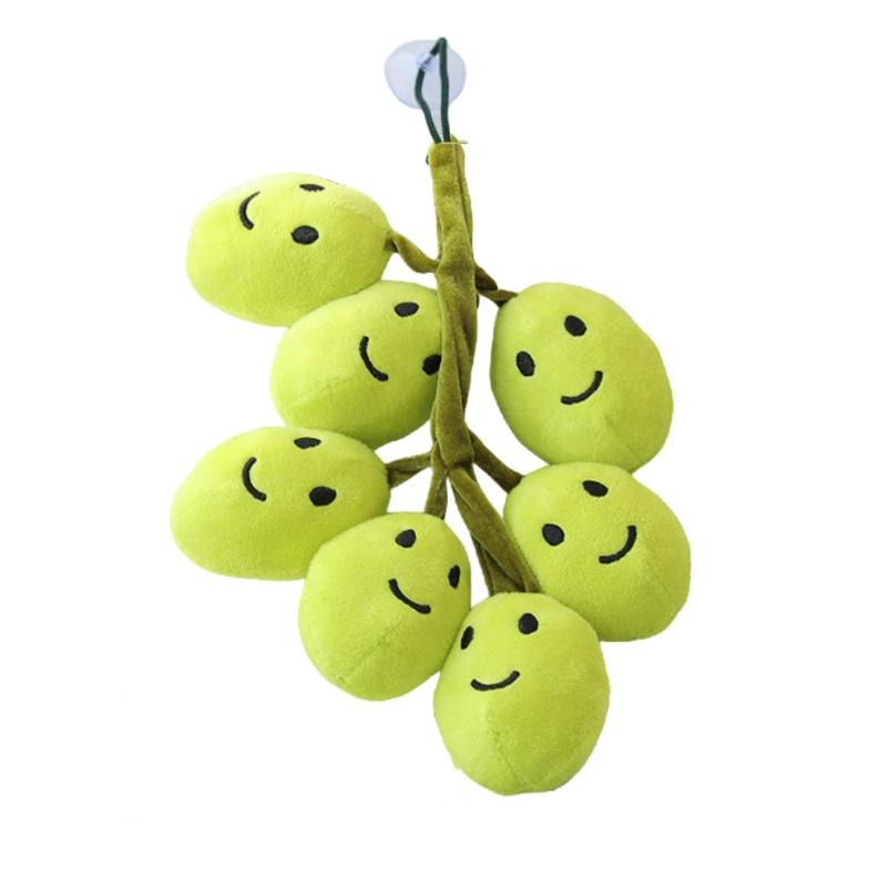 Funny Grapes Plush Toy Doll Unique Fruit Decorative Pendant For Creative And Quirky Decoration Short Plush Stuffed Toy