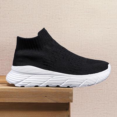 High Top Sock Sneakers For Men Fashion Platform Men's Running Shoes Lightweight Breathable Knit Casual Sports Shoes Women 35-46