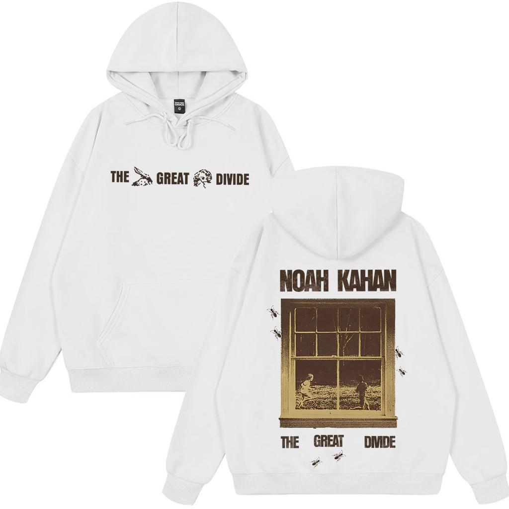 Noah Kahan The Great Divide Tour Grafik Hoodie Herren Damen Mode Pullover Locker Lässig Hip-Hop Hohe Qualität Sweatshirts