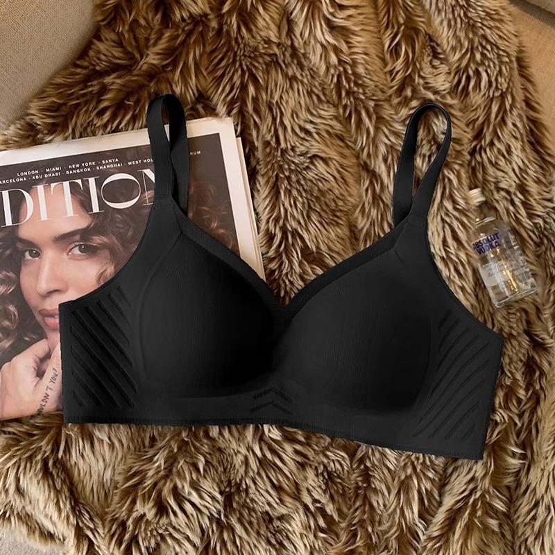 Small breasts gather without steel rings, large breasts show small breasts, upper support bra, ice silk breathable