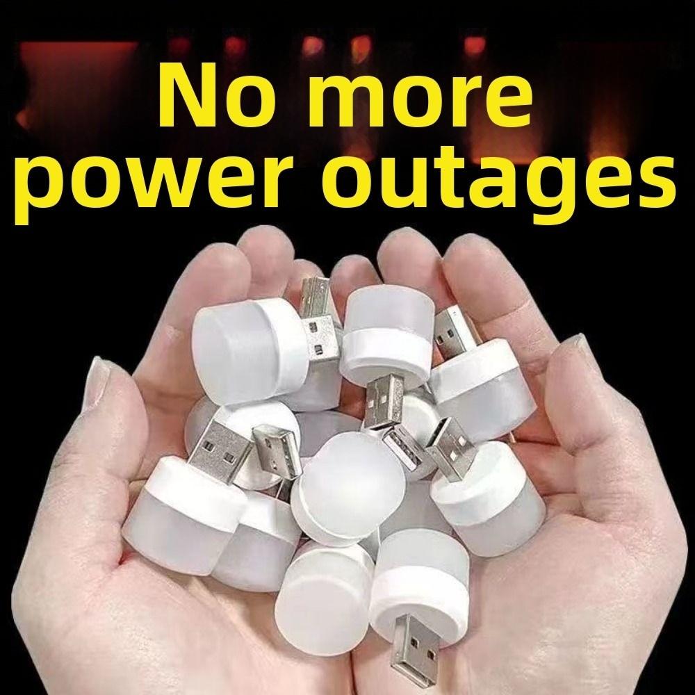 Round Shape Mini USB Night Light Mini Size USB Plug Lamp Eye Protection Lamp Reading Books