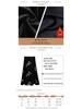 Heavy Industry Embroidery Sequins Velvet Plus-Size Black A-line Winter Skirt