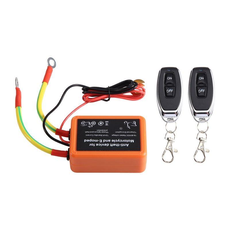 Power Kill Switch For Motorcycle And E-Moped Device With Remote Control Battery Disconnect Universal 12V