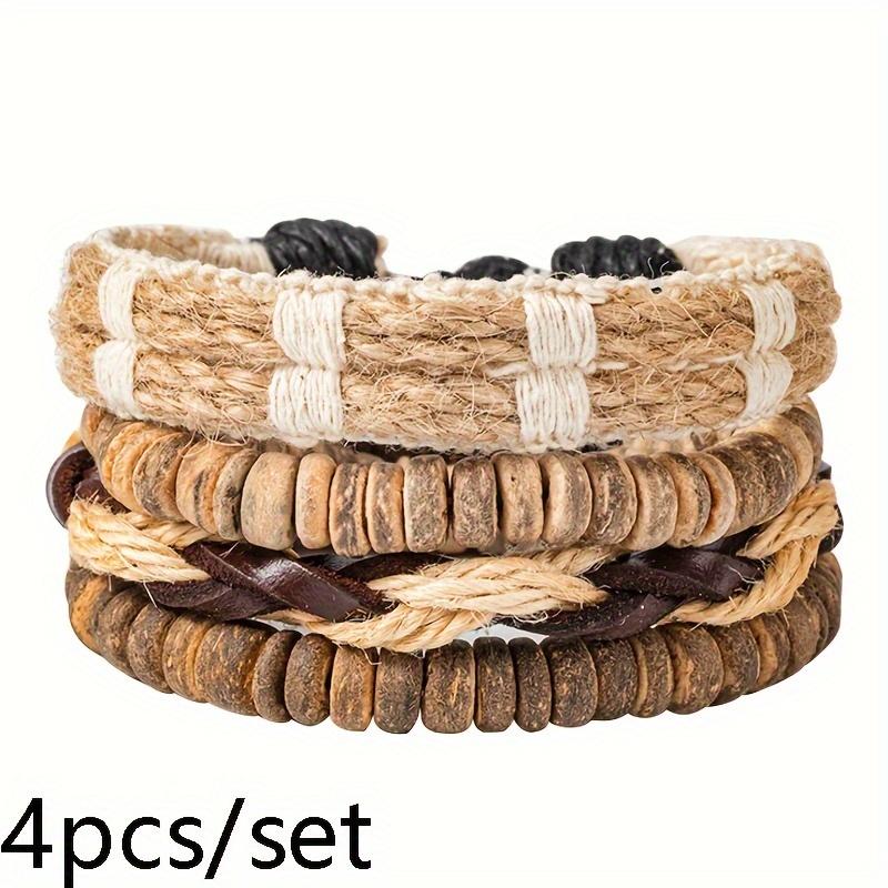 

DIY Woven Bracelets, Bracelets, Men s Beads, Bracelets, Ethnic Style, Retro Bracelets коричневий