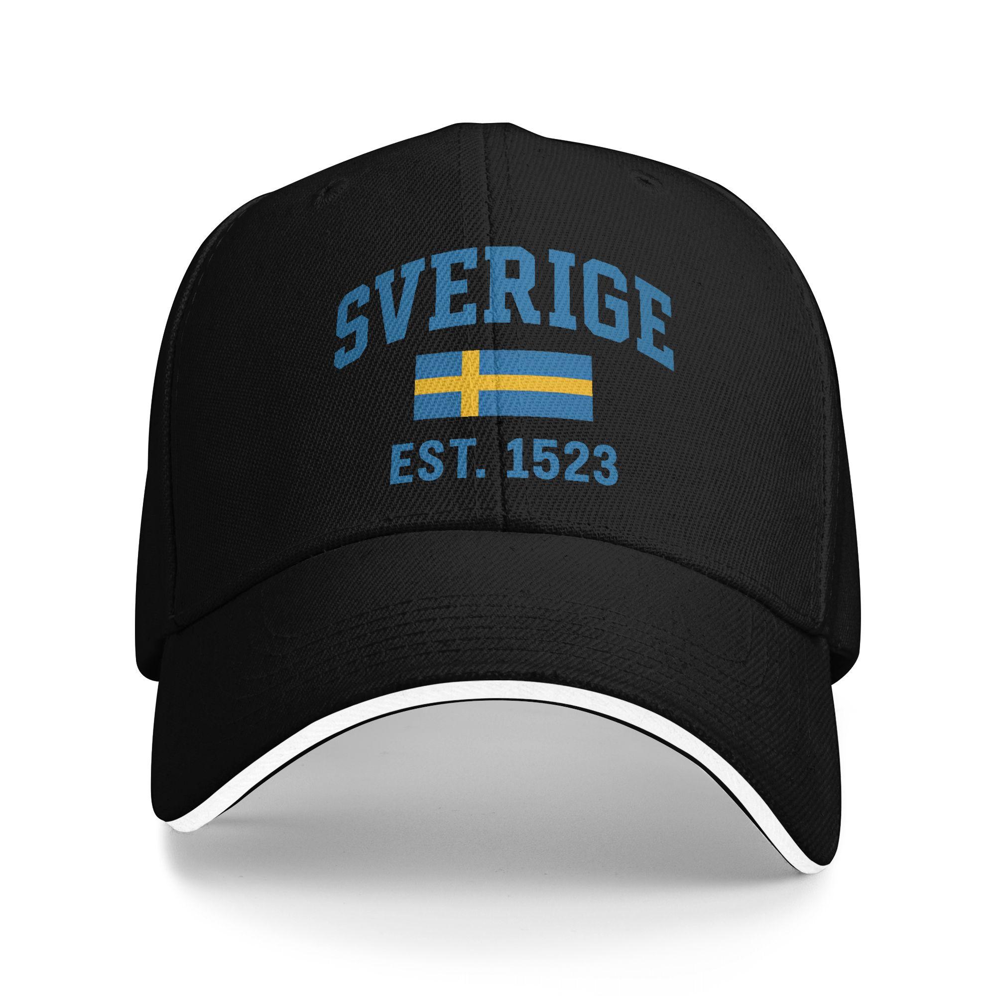 

Custom Classic Unisex Sverige Sweden Flag Baseball Cap Adult Adjustable Dad Hat for Unisex Women Sports Snapback Caps One Size