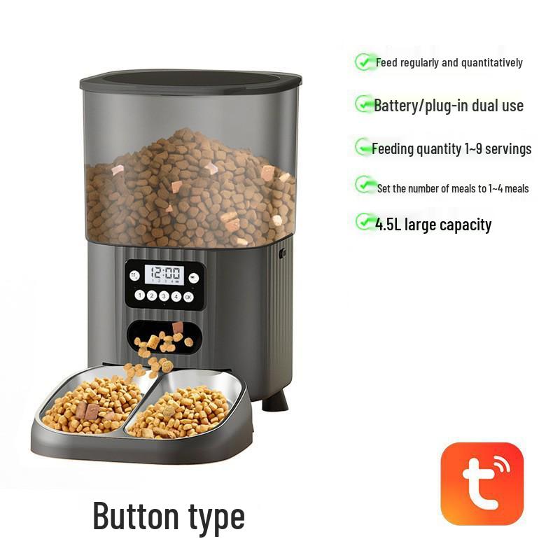 Smart Remote Pet Feeder with Timed & Quantitative Feeding