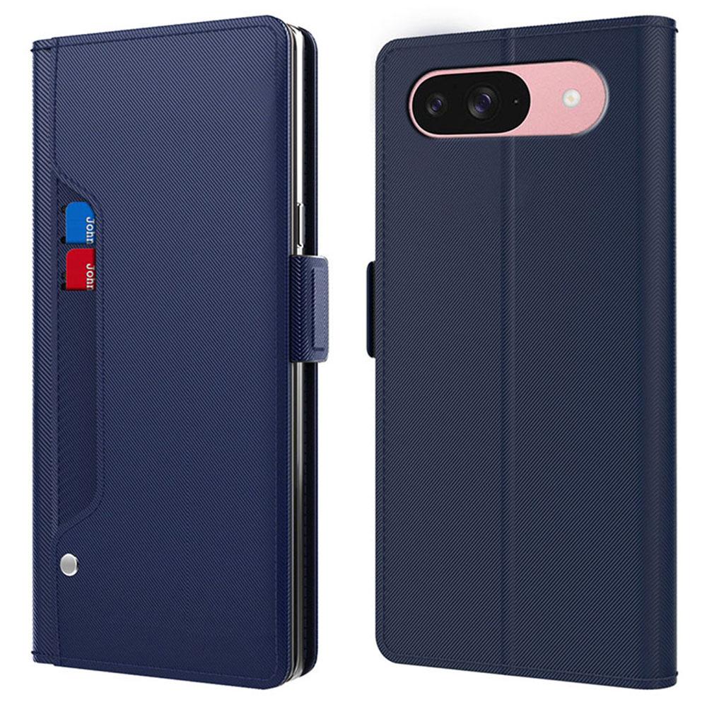 For Google Pixel 10 Case Stand PU Leather Phone Cover Card Holder Mirror