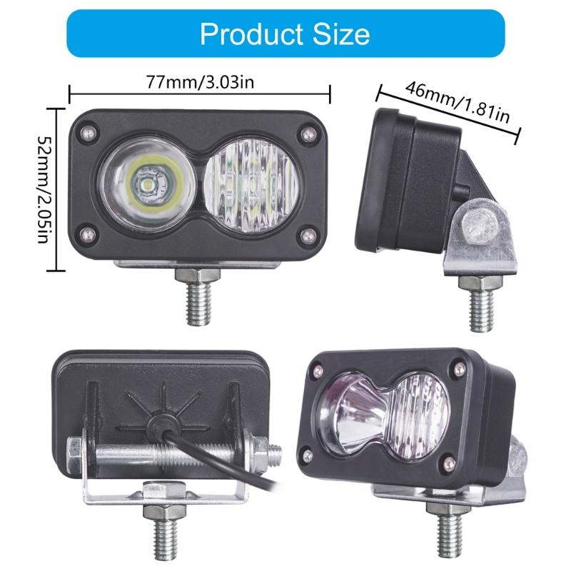 20W Hohe Helligkeit LED Arbeitsleuchte 3 Zoll Auto Scheinwerfer IP67 Wasserdicht Für Autos Motorräder Und Lkw