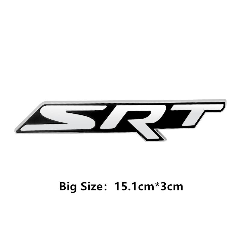 Metal 3D Car Rear Trunk Stickers For Charger Srt Emblem Badge Sxt Challenger Durango Viper Caliber Grill Emblem Badge Decoration