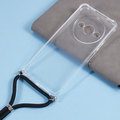 For Xiaomi Redmi A3/Poco C61 4G Case TPU Anti-Scratch HD Clear Protective Back Phone Cover with Lanyard